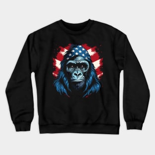 Patriotic Gorilla Crewneck Sweatshirt